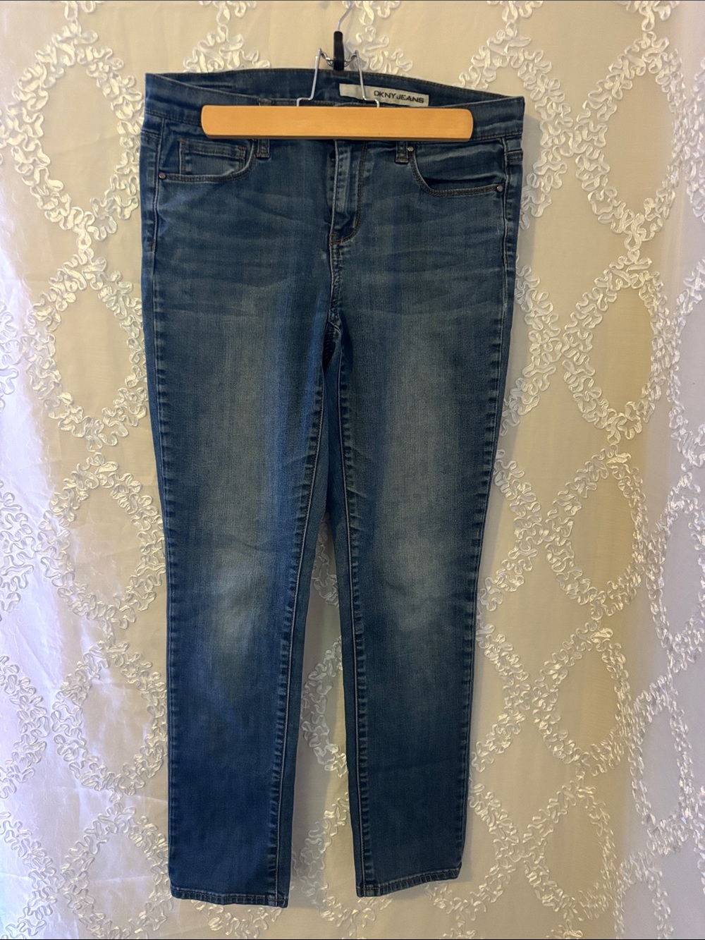 DKNY Slim Fit Blue Wash Skinny Jeans